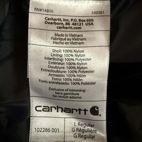 Carhartt Men's Dark Quilted Vest - Picture 5 of 5